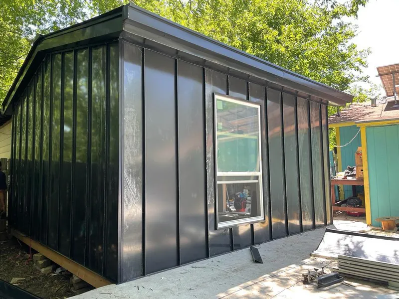 Black standing seam metal wall panels for Roof Inspection in Aptos